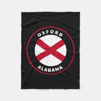 Oxford Alabama Al Staatsflagge Abzeichen Urlaub Fleecedecke