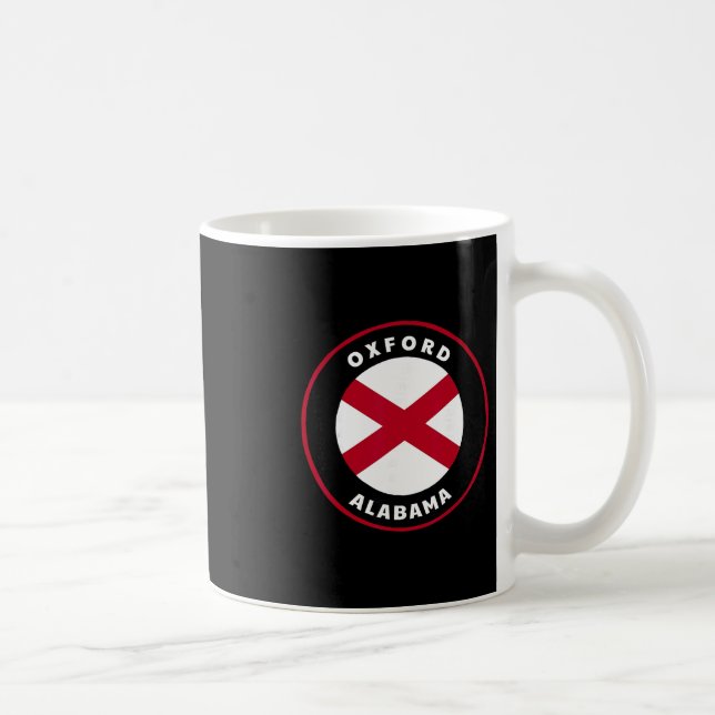 Oxford Alabama Al State Flag Badge Vacation  Kaffeetasse (Rechts)