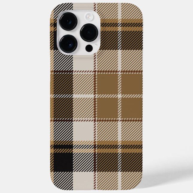 Oxford Black und Tan Kariert Case-Mate iPhone Hülle (Rückseite)