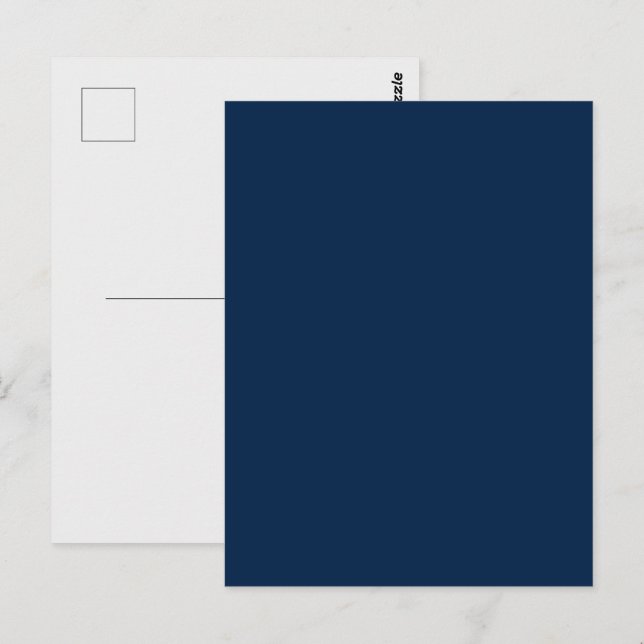 Oxford Blue Custom Postcard Template Postkarte (Vorne/Hinten)