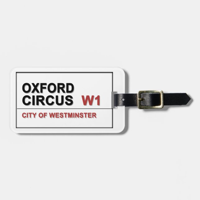 Oxford Circus Gepäckanhänger (Vorderseite horizontal)