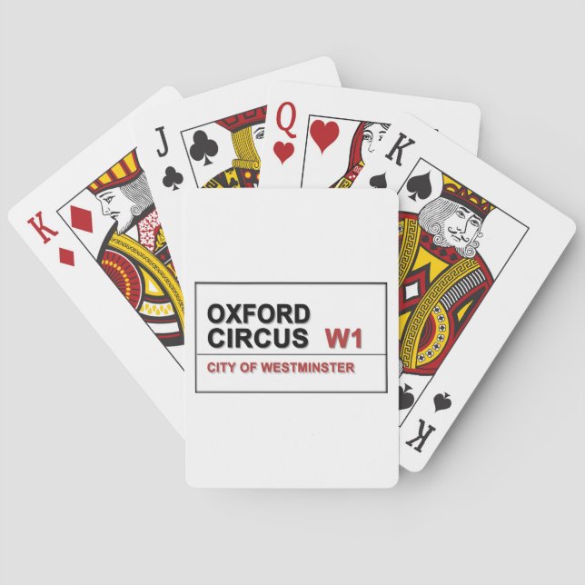 Oxford Circus Spielkarten (Rückseite)