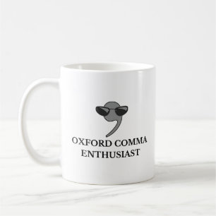 Oxford Comma Enthusiast Funny English Teacher Kaffeetasse