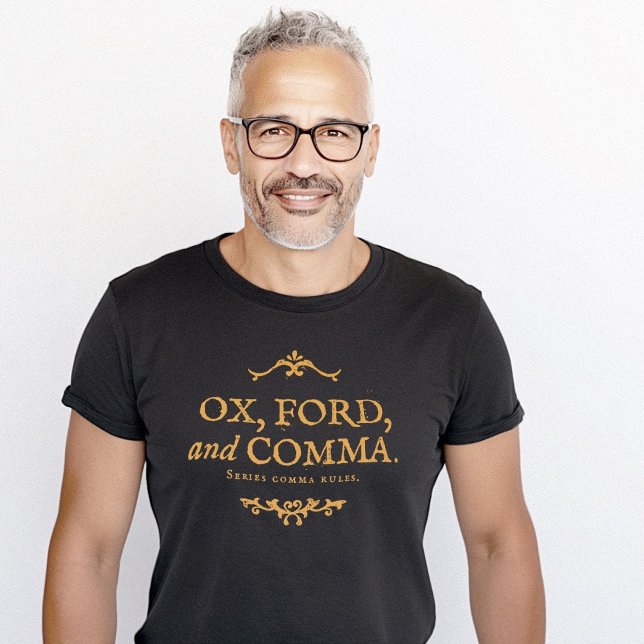 Oxford Comma Funny Example Ox Ford T-Shirt (Funny Oxford Comma Example T-Shirt)