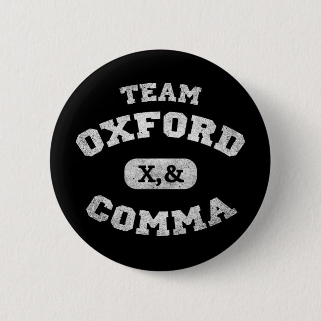 Oxford Comma Team 819 Button (Vorderseite)