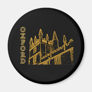Oxford England 1986 Gebäude Spirals Brown Magnet