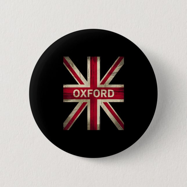 Oxford England Britain Uk History Vacation Souveni Button (Vorderseite)