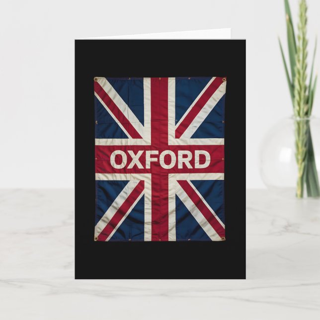 Oxford England Britain Uk History Vacation Souveni Karte (Vorderseite)