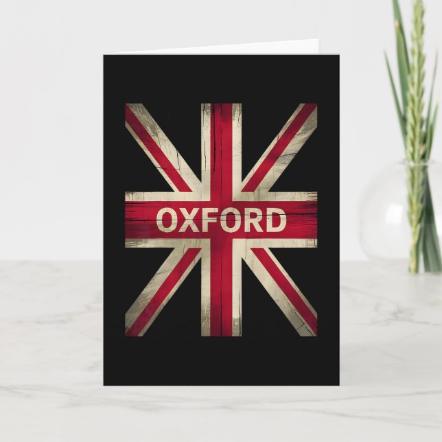Oxford England Britain Uk History Vacation Souveni Karte (Vorderseite)