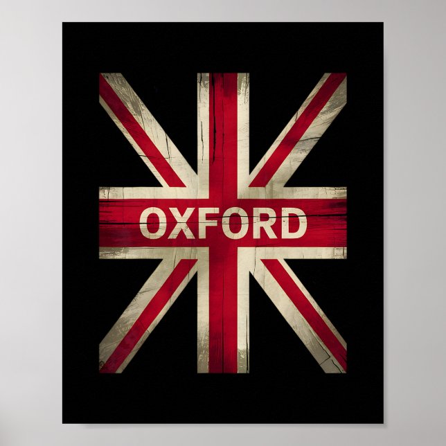 Oxford England Britain Uk History Vacation Souveni Poster (Vorne)