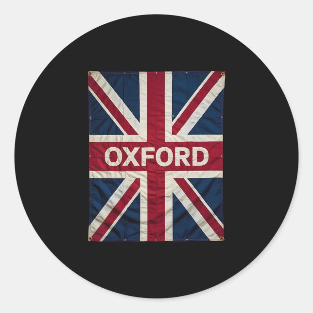 Oxford England Britain Uk History Vacation Souveni Runder Aufkleber (Vorderseite)