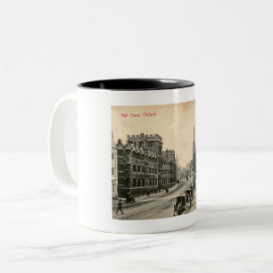 Oxford, England, Großbritannien, High Street 1905 Zweifarbige Tasse