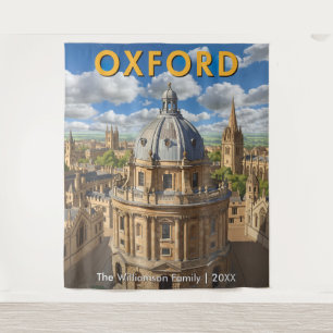 Oxford, England Radcliffe Camera Retro Reise Wandteppich