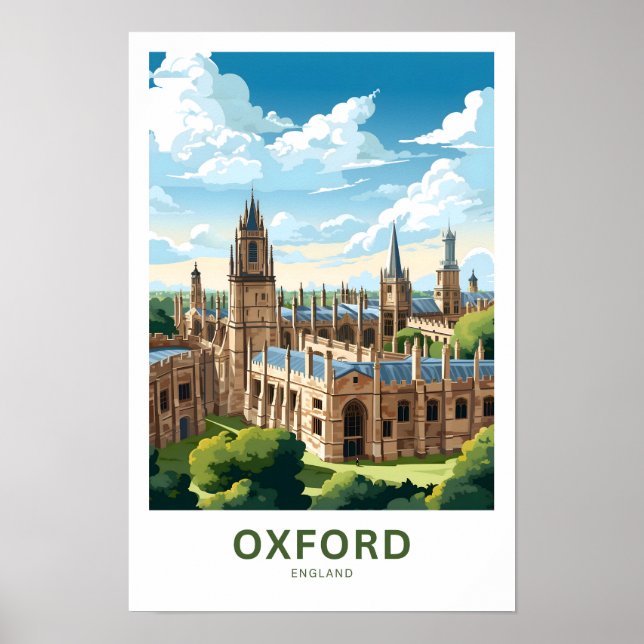 Oxford England Travel Print Poster (Vorne)