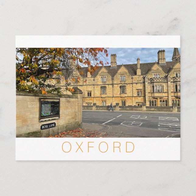 Oxford Feiertagspostkarte (Vorderseite)