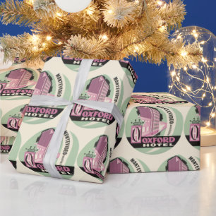 Oxford Hotel, Montevideo, Uruguay, Vintage Reise Geschenkpapier