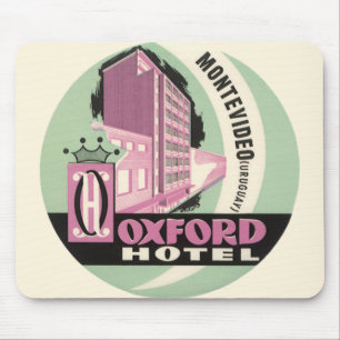Oxford Hotel, Montevideo, Uruguay, Vintage Reise Mousepad