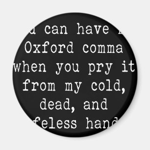 Oxford-Komma Magnet