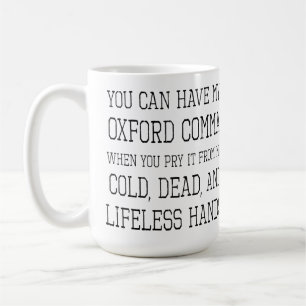 Oxford-Komma-Tasse Kaffeetasse