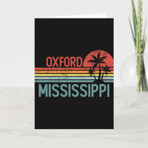 Oxford Mississippi Lustig Usa Stadt Trip Heim Wurz Karte