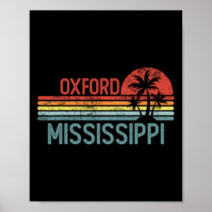 Oxford Mississippi Lustig Usa Stadt Trip Heim Wurz Poster