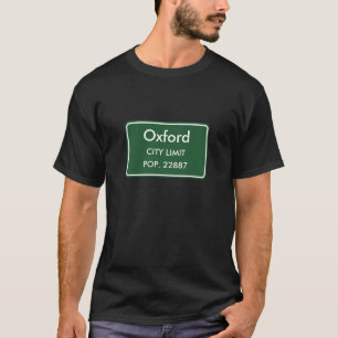 Oxford, OH Stadtgrenzenschild T-Shirt