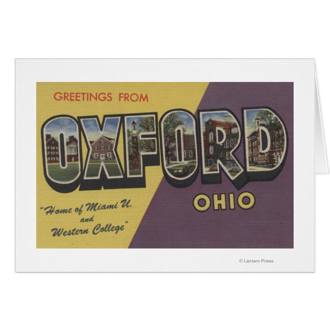 Oxford, Ohio - Miami U & Western Uni (Vorderseite (Horizontal))