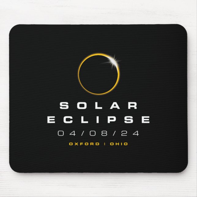 Oxford Ohio Sonnenfinsternis Mousepad (Vorne)