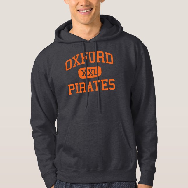 Oxford - Piraten - hoch - Oxford Massachusetts Hoodie (Vorderseite)