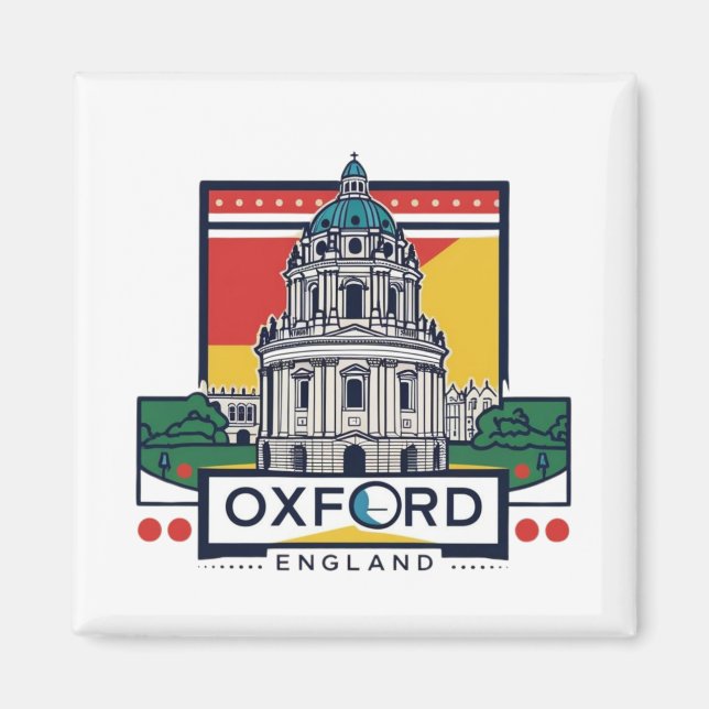 Oxford Sehenswürdigkeit Magnet (Vorne)