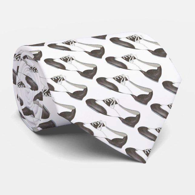 Oxford Stich Shoe Dance Teacher Gift Tapdance Clas Krawatte (Gerollt)