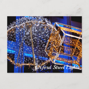 Oxford Street Christmas Lights, London, Vereinigte Postkarte