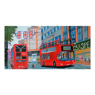 Oxford Street- Königin Dimond Jubiläumsplakat Poster