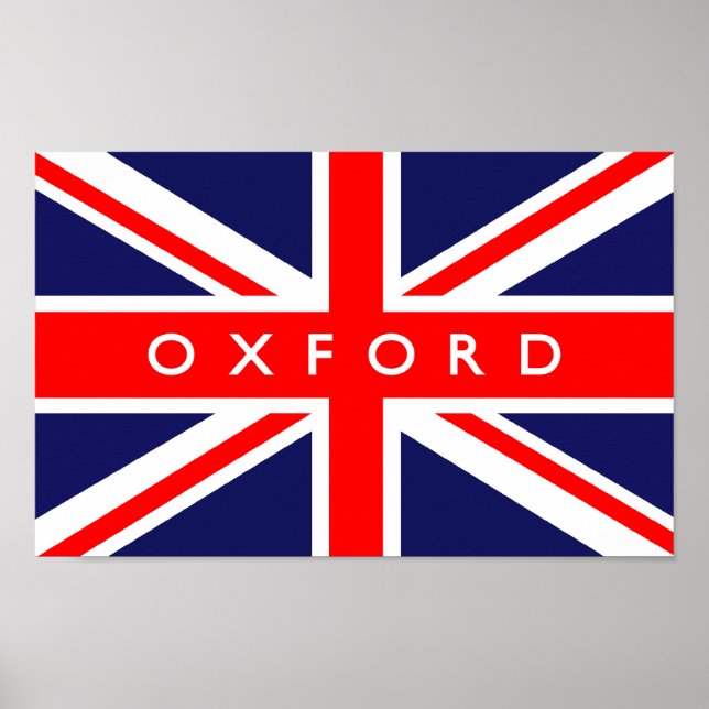 Oxford UK Flag Poster (Vorne)