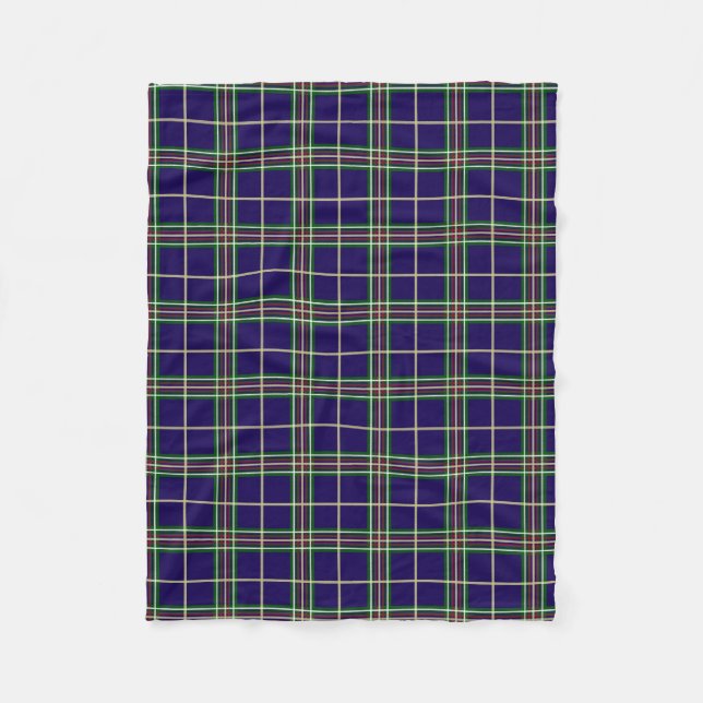 Oxford University Dart Tartan Fleecedecke (Vorderseite)