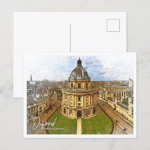 Oxford Vereinigtes Königreich Schöner Buntstift Postkarte