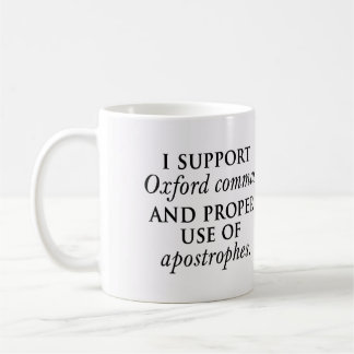 Oxfordkomma-und -apostroph-Tasse Kaffeetasse