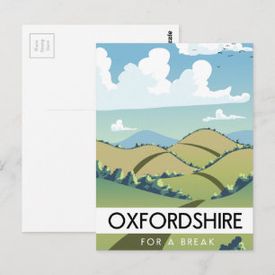 Oxfordshire für eine Pause Postkarte