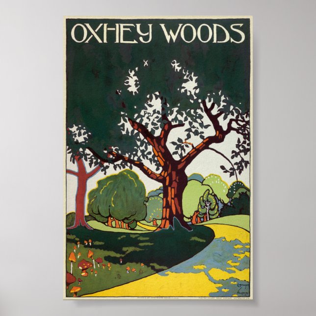 Oxhey Woods Vintage Poster 1915 (Vorne)