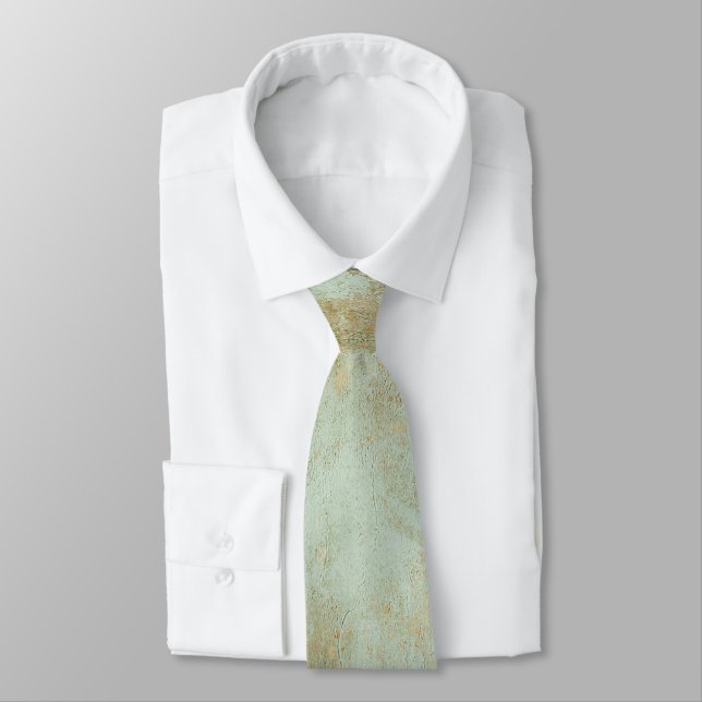 Oxidized Copper and Green Texture Krawatte (Gebunden)
