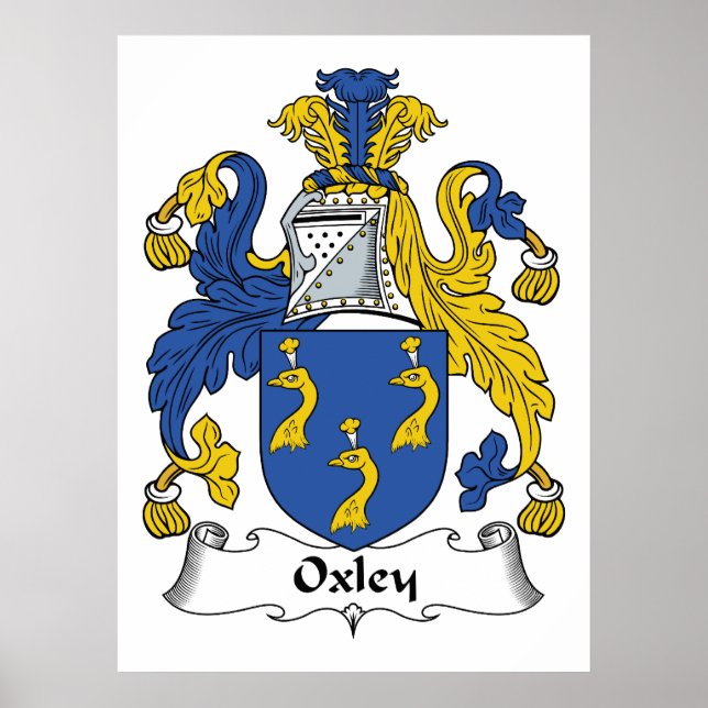 Oxley Familienwappen Poster (Vorne)