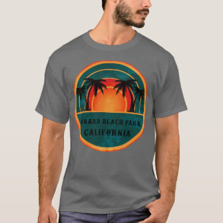 Oxnard Beach Park olina Beach Retro Sunset T-Shirt
