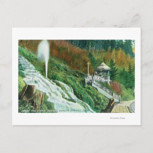 Oxone Falls and Spring ViewShasta Springs, CA Postkarte