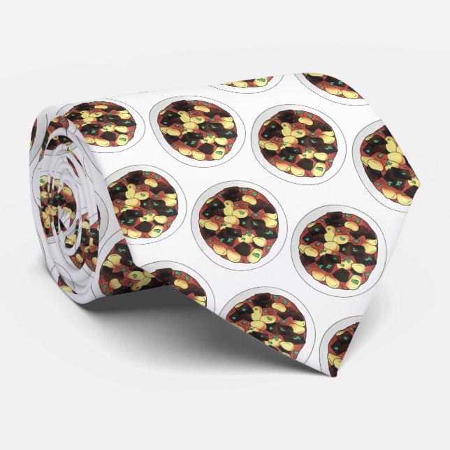 Oxtail und Broad Beans Stew jamaikanische Lebensmi Krawatte (Gerollt)