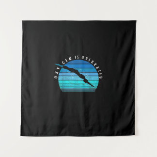 Oxygen ist übertrieben schwimmend Geschenke schwim Wandteppich