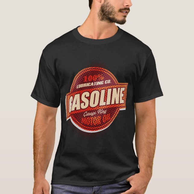 Oxygentees Benzin-Motorenöl T-Shirt (Vorderseite)