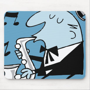 Oxygentees Retro Trompete-Mausunterlage Mousepad