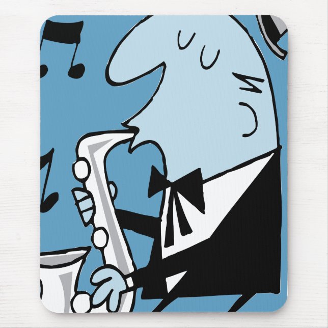 Oxygentees Retro Trompete-Mausunterlage Mousepad (Vorne)