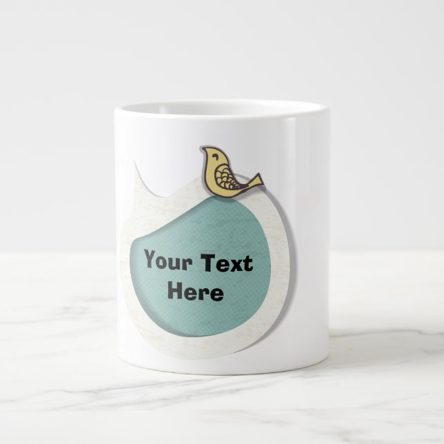 Oxygentees Sprache-Blasen-Tunnel-bohrwagenTasse Jumbo-Tasse (Vorderseite)