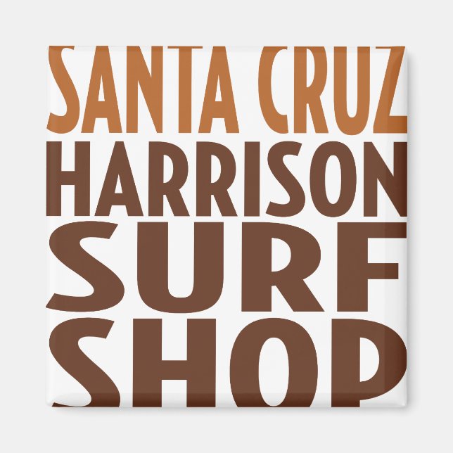 Oxygentes Santa Cruz Surf Shop Magnet (Vorne)